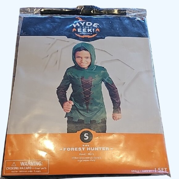 NEW Hyde and Eek! Kids Forest Hunter Costume - Green Size S 6 - 7 - Picture 1 of 8
